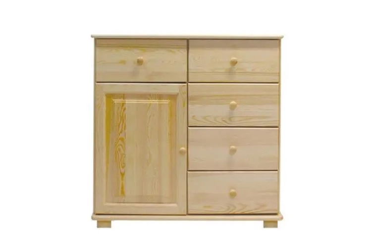 Anrichte, Kiefer massiv, Breite: 100 cm, Farbe: Natur Abbildung