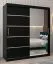 Kleiderschrank schwarz