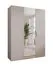 Drehtürenschrank / Kleiderschrank | 1 Spiegeltür | Farbe: Kaschmir | 2 Fächer | Griffe: Kaschmir | 2 Kleiderstangen | Soft-Close | Maße: 150 x 52 x 202 cm