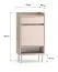 Garderobe Komplett Set | Farbe: Eiche Cremona / Kaschmir | Soft-Close | inkl. Samtpolster | Kommode | Spiegel | Schuhschrank | Garderobe mit sieben Haken
