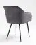 Stuhl Maridi 253, Farbe: Dunkelgrau - Abmessungen: 81 x 57 x 61 cm (H x B x T)
