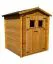 Gerätehaus, Gartenschuppen, Gartenhaus - 2,2 x 2,2 Meter - aus Holz / Blockbohlen - inkl. Dachpappe Abbildung
