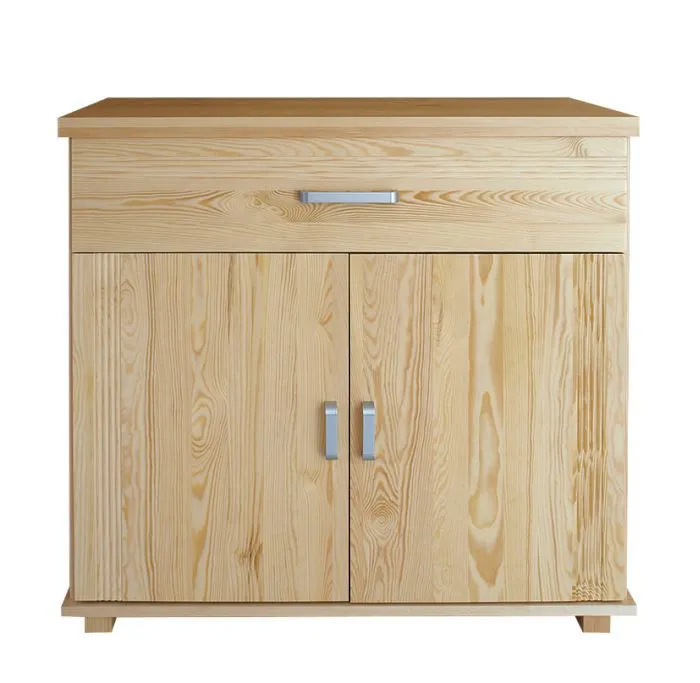 Kommode Kiefer massiv Vollholz natur Columba 03 - Abmessung 101 x 100 x 50 cm