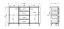 Kommode | 4 Schubladen | Farbe: Kaschmir | 2 Drehtüren | Sideboard | Maße: 154 x 40 x 90,5 cm | Griffe & Beine: Eiche Artisan | 4 Fächer | ABS-Kanten