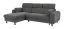 Ecksofa Lummen 01, Farbe: Grau - Abmessungen: 98 x 252 x 171 cm (H x B x T) - Ottomane: Links