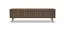 TV-Unterschrank | Farbe: Eiche Dunin | inkl. LED-Beleuchtung | 183 x 40 x 54 cm | 4 Türen | Soft-Close Funktion | 4 Fächer | schlanke Metallbeine | TV-Möbel