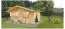 Gartenhaus LL16 - 34 mm Blockbohlenhaus, Grundfläche: 17,80 m², Satteldach