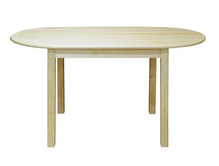 Küchentisch 75x150 cm Kiefer massiv, Farbe: Natur Abbildung