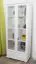 Vitrine in weiß, 80 cm breit