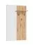 Garderobe mit drei Haken Crina 14, eine Ablagefläche, Spiegel, Farbe: Eiche Artisan, ABS-Kanten, Maße: 132 x 79 x 19,5 cm, für den Vorraum
