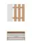 Garderobe mit Schuhschrank Galabu 01, Farbe: Eiche Artisan / Weiß, eine Kipptür, ABS-Kantenschutz, Spiegel, Maße: 202 x 91,5 x 28 cm, sechs Haken