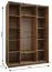 Kleiderschrank / Schiebetürenschrank | 245,5 x 160 x 64 cm | 2 Kleiderstangen |2 Schiebetüren | 11 Fächer | 10 Einlegeböden | Farbe: Kaschmir | Soft-Close