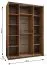 Kleiderschrank / Schiebetürenschrank | 245,5 x 180 x 64 cm | Soft-Close | 2 Kleiderstangen | 11 Fächer | Spiegel | Farbe: Weiß | 2 Schiebetüren