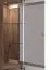 Wohnzimmer Komplett - Set A Kanjiza, 6-teilig, Farbe: Eiche Flagstaff / Weiß / Weiß Hochglanz, zwei Vitrinen, ein TV-Schrank, ein Wandregal, eine Kommode und ein Couchtisch