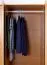 162 cm breiter Kleiderschrank mit 4 Türen, 8 Fächern und 3 Schubladen aus Massiv-Holz | Farbe: Erle | Tiefe: 60 cm Abbildung