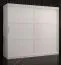Moderner Kleiderschrank mit 10 Fächern Liskamm 17, Farbe: Weiß matt - Abmessungen: 200 x 200 x 62 cm (H x B x T), mit genügend Stauraum