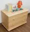 Kommode / Nachtkommode Kiefer massiv Vollholz natur 027 - Abmessung 55 x 80 x 42 cm (H x B x T)