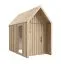 Gartenhütte mit  Fenster aus Sicherheitsglas | Natur | Grundfläche: 4,50 m² | Skandinavischer Style | Malmö 26 | Fichtenholz | Außenmaße: 162,4 x 207,7 cm