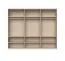 Sechstüriger Kleiderschrank mit genügend Stauraum Neiafu 18, Farbe: Kaschmir, Soft-Close-Funktion, drei Kleiderstangen, Maße: 224 x 272 x 56 cm,