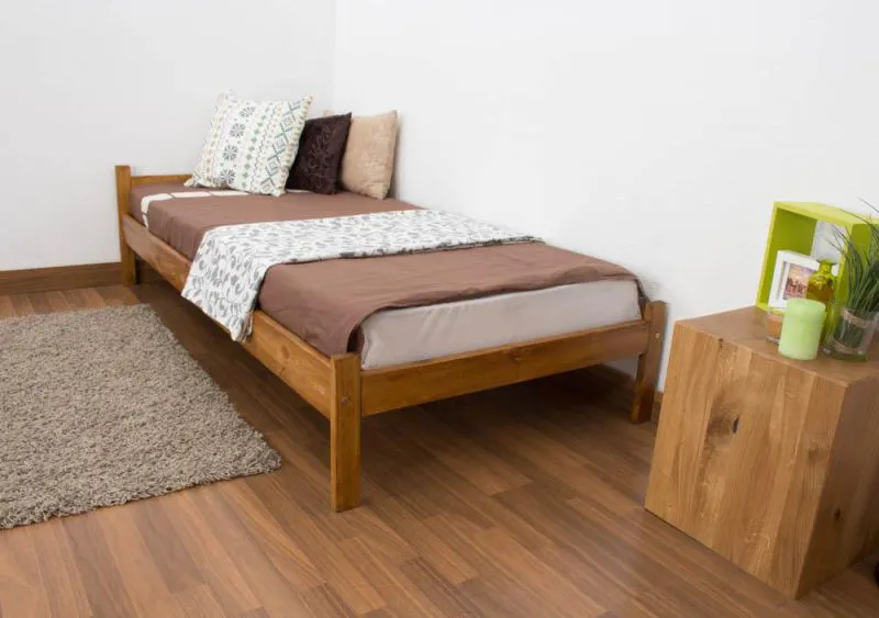 Kiefer Futonbett 90 x 200 cm Eiche Abbildung