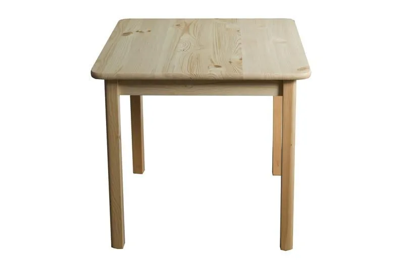 Esszimmertisch 100x100 cm Kiefer massiv, Farbe: Natur Abbildung