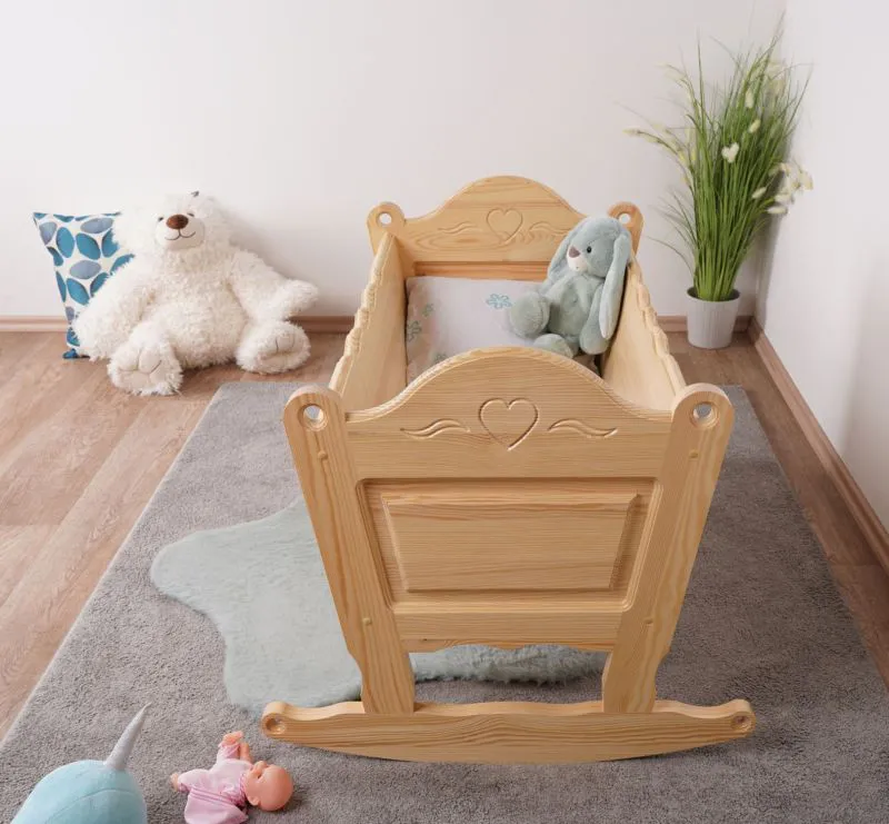 Babywiege Massivholz