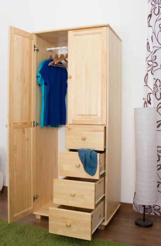 Kleiderschrank Kiefer 80 cm breit