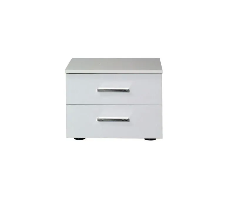 Nachtkästchen Weiß 35x47x41 (HxBxT) MDF Abbildung