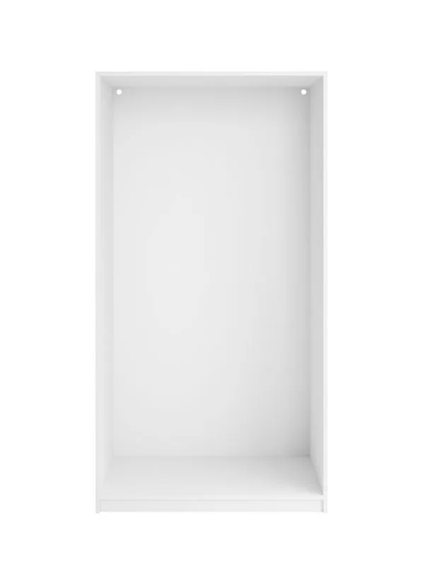 Kleiderschrank Korpus | Farbe: Weiß | Maße: 103 x 55 x 196 cm
