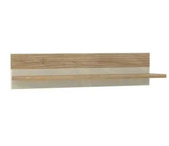 Küchenregal Hängeregal Küchen-Wandregal - 110 cm breit, Farbe: Braun Abbildung