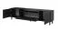 Hochwertiges TV-Board / TV-Schrank Cienequillas 11, Farbe: Schwarz, Front: geriffelt, Beine: Schwarz, Push-to-open Funktion, elegantes Design