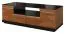 TV-Element teilmassiv Farbe: Walnuss / Schwarz 42x122x51 cm Abbildung