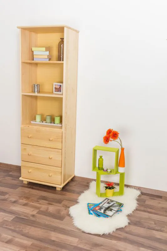 Regal - 60 cm breit, Kiefer Holz-Massiv, Farbe: Natur Abbildung