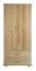Vollholzschrank, Farbe: Natur 195x80x59 cm Abbildung