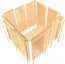 Sauna "Ando" mit bronzierter Tür - Farbe: Natur - 231 x 196 x 198 cm (B x T x H)
