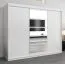 Schiebetürenschrank / Kleiderschrank Aizkorri 06A mit Spiegel, Farbe: Weiß matt - Abmessungen: 200 x 250 x 62 cm (H x B x T)