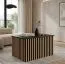 Couchtisch Cikarang 05, Farbe: Schwarz / Eiche - Abmessungen: 78 x 67 x 51 cm (B x T x H)