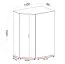 Eckkleiderschrank begehbar, Farbe: Grau / Eiche - Abmessungen: 195 x 145 x 95 cm (H x B x T)
