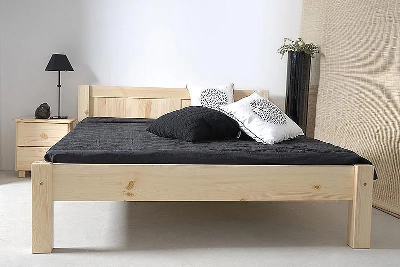 Futonbett Kiefer 140 x 200 cm Natur Abbildung