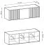 Aufsatz für Kleiderschrank Leeds 21 & 22, Farbe: Grau - Abmessungen: 50 x 155 x 51 cm (H x B x T)