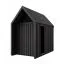 Gartenhütte mit Dreieckfenster | Schwarz | Außenmaße: 162,4 x 207,7 cm | Grundfläche: 4,50 m² | Skandinavischer Style | Malmö 03 | Satteldach