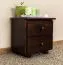 Nachtkommode Nuss 43x43x33 (HxBxT) Kiefer massiv Abbildung