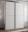 Schiebetürenschrank / Kleiderschrank | 245,5 x 100 x 64 cm | 11 Fächer | 10 Einlegeböden | 2 Kleiderstangen |2 Schiebetüren | Farbe: Weiß | Soft-Close