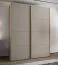 Kleiderschrank / Schiebetürenschrank | 11 Fächer | 245,5 x 200 x 64 cm | 10 Einlegeböden | 2 Kleiderstangen | 2 Schiebetüren | Farbe: Kaschmir |Soft-Close