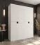 Drehtürenschrank | Weiß | 8 Drehtüren | 6 Fächer | 2 Kleiderstangen | Kleiderschrank | 180 x 52 x 203 cm | hochwertig Verarbeitet | Soft-Close Funktion | grifflose Türen