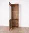Vitrine Fazenda 03, Farbe: Dunkelbraun, Eiche teilmassiv – 199 x 61 x 41 cm (H x B x T)