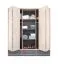 Drehtürenschrank / Kleiderschrank Beerzel 01, Farbe: Eiche / Grau - Abmessungen: 230 x 204 x 60 cm (H x B x T)