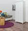 Kleiderschrank, Farbe: Weiß 190x80x60 cm Abbildung