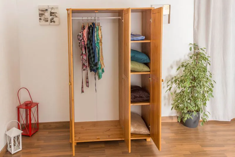 Kleiderschrank Kiefer 120 cm
