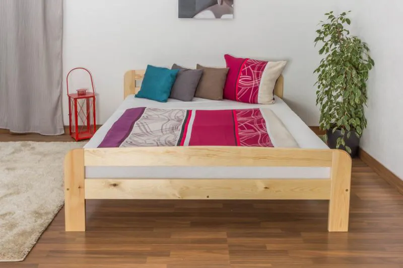 Bett 160 x 200 cm Kiefer Natur Abbildung